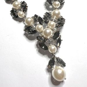 Macy’s Charter Club Faux Pearl Rhinestone Necklace